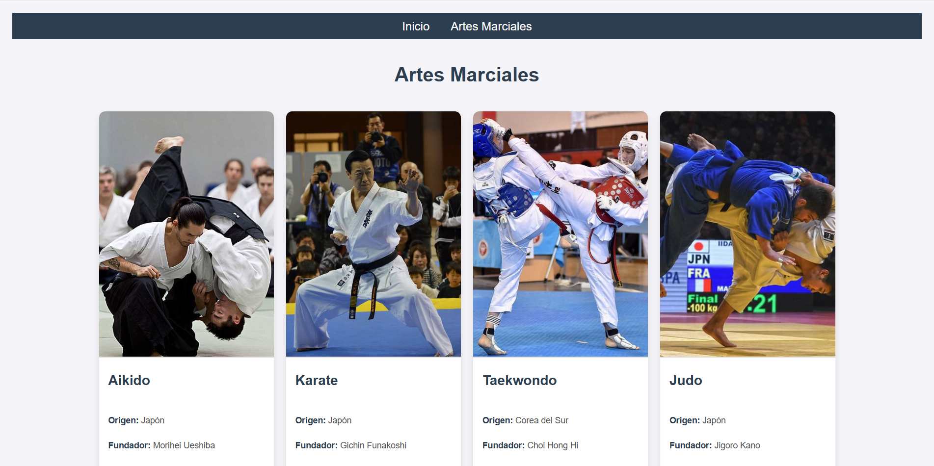 Api Artes marciales